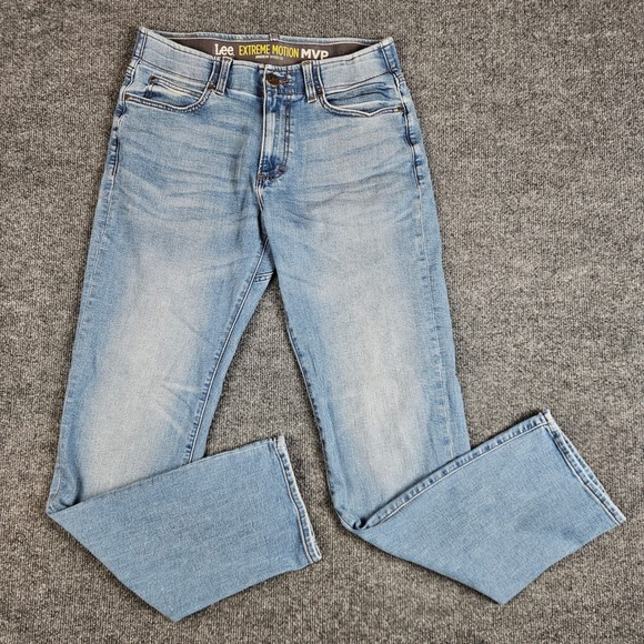 Lee Other - Lee‎ Extreme Motion MVP Athletic Fit Tapered Leg Jeans Men's 32x34(32) Med Wash